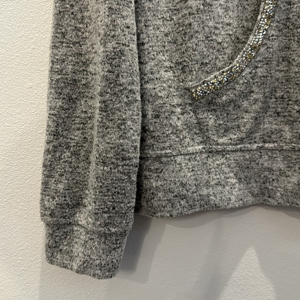 VINTAGE Juicy Couture Women Sweatshirt Large Gray Hoodie - Picture 7 of 10
